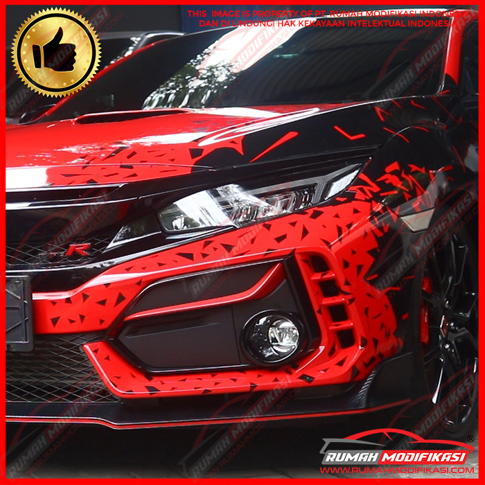Jual BUMPER COVER HONDA CIVIC TYPE R 2017 2018 2019 2020 ABS INJECTION