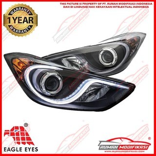 HEAD LAMP - HYUNDAI ELANTRA 2011-2015 - EAGLEEYES - LIGHT BAR