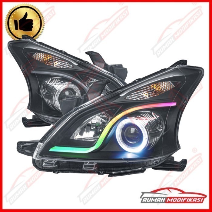 HEADLAMP - TOYOTA AVANZA 2012-2015 - LIGHT BAR - SEQUENTIAL - RGB - BILED
