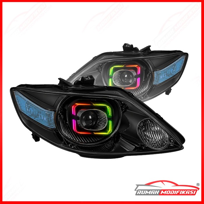 Headlamp Honda City GD8 IDSI VTEC 2006 2007 2008 black RGB