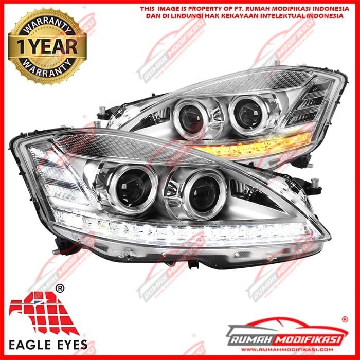 HEADLAMP - BENZ W221 S-CLASS 2007-2009 - EAGLEEYES - FACELIFT LOOK