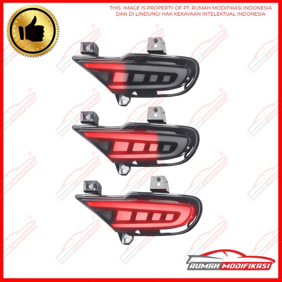 BUMPER LAMP - PAJERO 2008-2015 - SMOKE - SEQUENTIAL