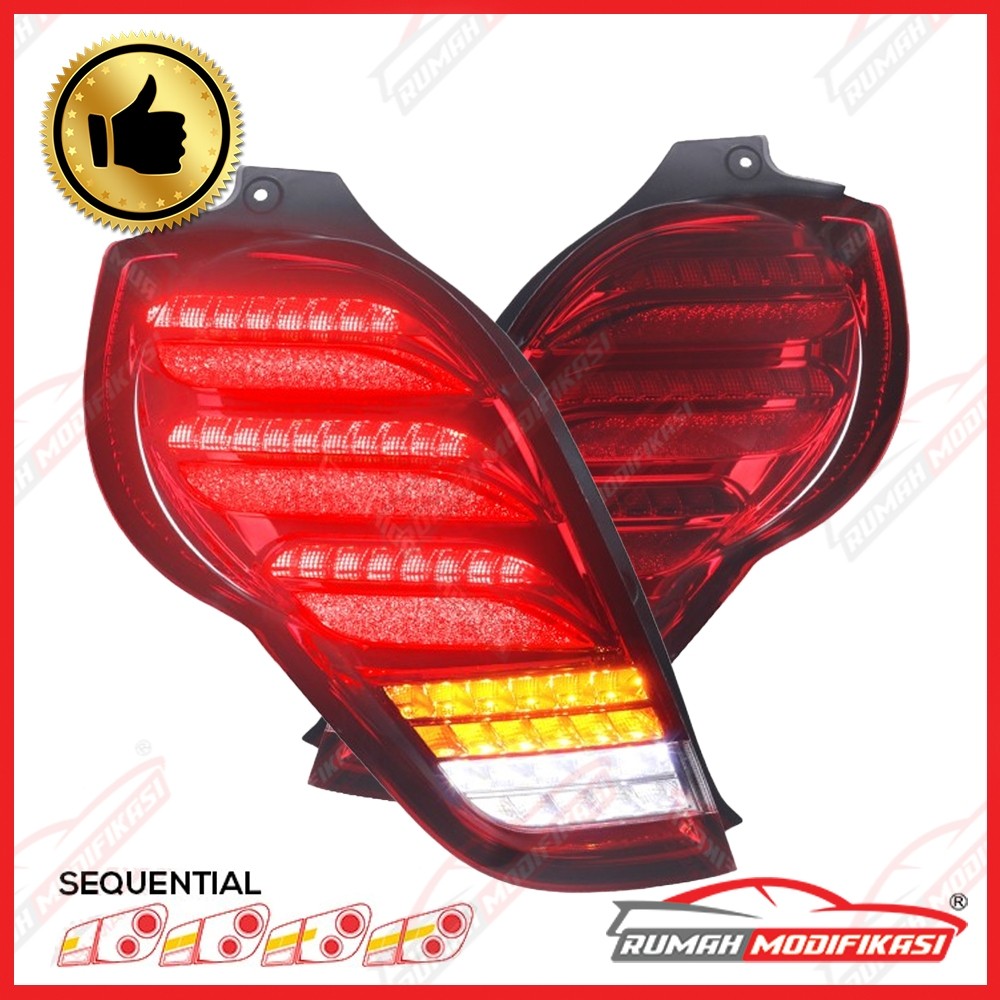 STOP LAMP - CHEVROLET SPARK 2010-2014 - RED CLEAR - LED - SEQUENTIAL