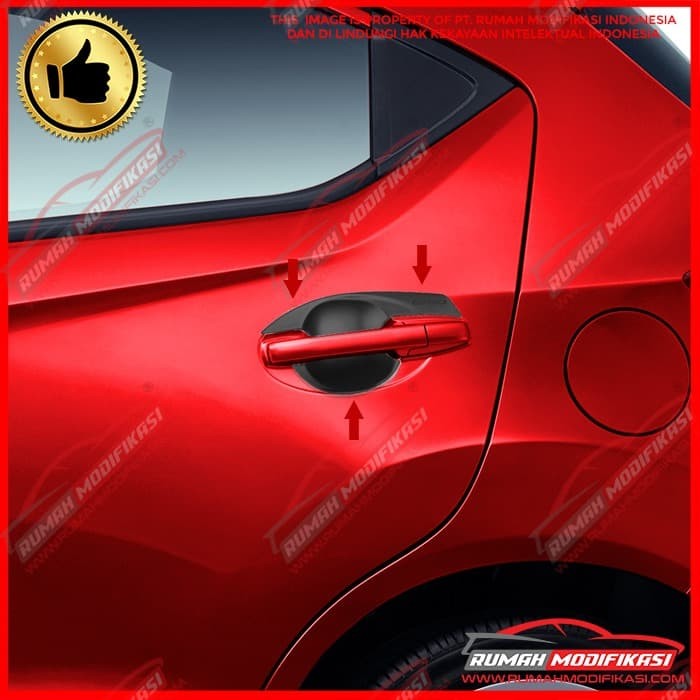 OUTER DOOR HANDLE - MANGKOK HANDLE - HONDA BRIO 2018-2020 - BLACK