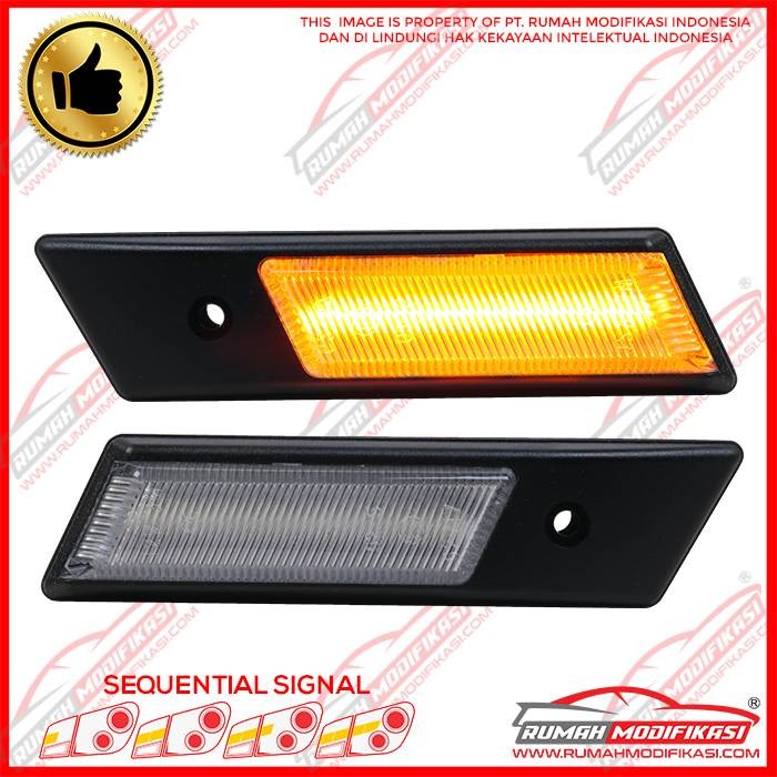 SIDE LAMP - BMW E34 1987-1996 - CLEAR LENS - SEQUENTIAL SIGNAL