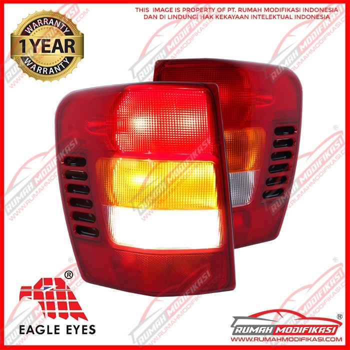 STOP LAMP - JEEP GRAND CHEROKEE 1999-2002 - RED CLEAR - OE - TAIWAN