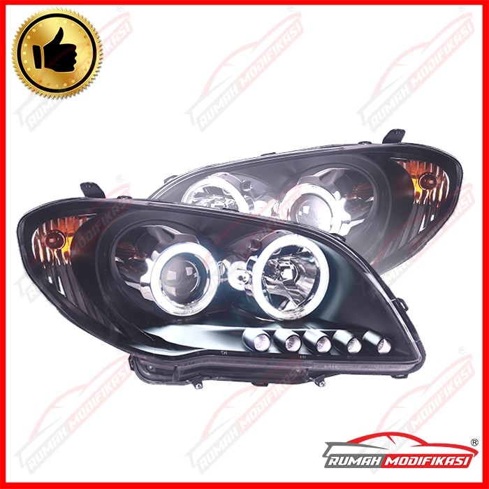 HEADLAMP - TOYOTA VIOS 2006 - 2007 - EAGLEEYES - ANGLEEYES - LED