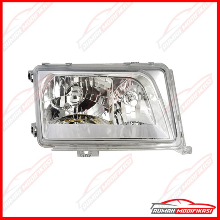 HEAD LAMP - W124 E-CLASS 1985-1996 - EAGLEEYES - CHROME - 6 PIN