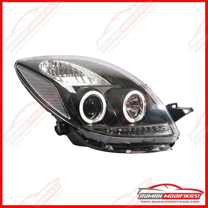 HEADLAMP - TOYOTA YARIS 2005-2008 - SONAR - ANGEL EYES - LED