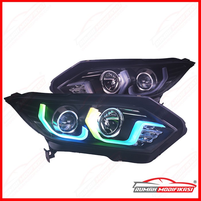 HEAD LAMP - HONDA HRV 2015-2020 - SONAR - LIGHT BAR - RGB - BILED