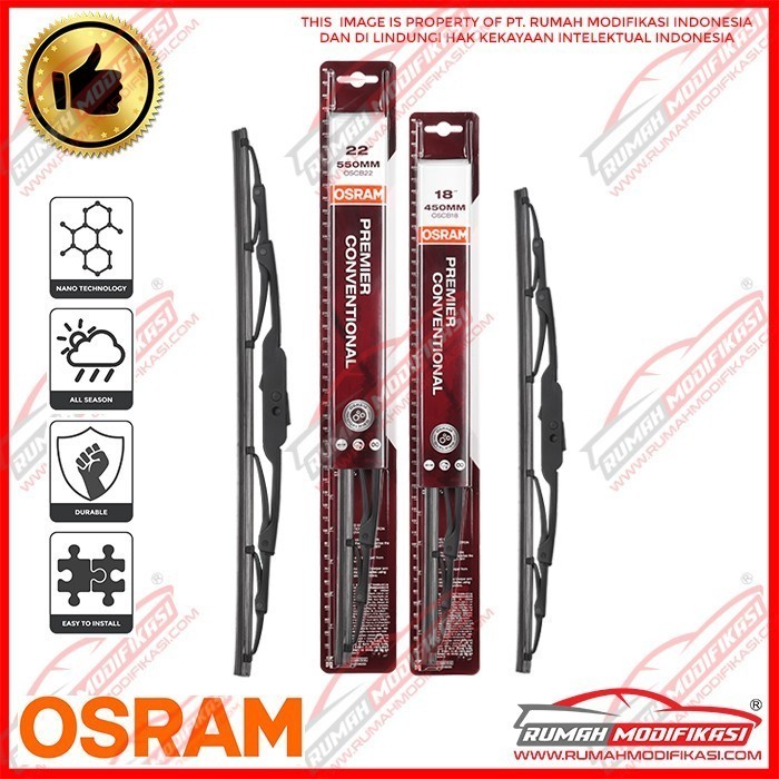 WIPER - OSRAM - KIA SPORTAGE NEW - PREMIER CONV - 24" & 18"