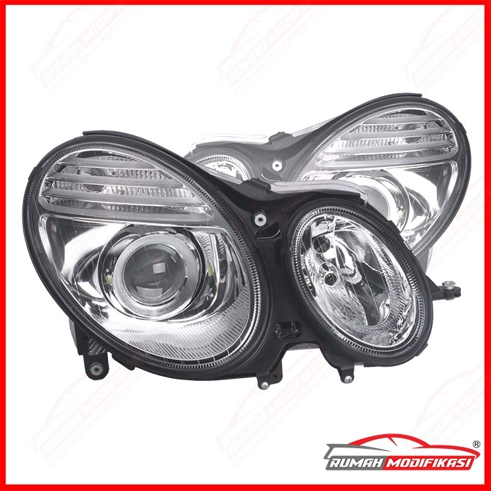 HEADLAMP - BENZ W211- E-CLASS 2002-2009 - CRHOME - PROJECTOR - DEPO