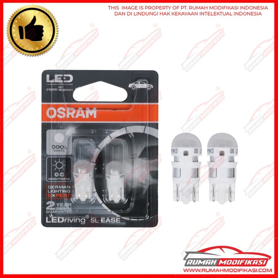 OSRAM - T10 - W5W - LAMPU SENJA - CABIN - LED - WHITE