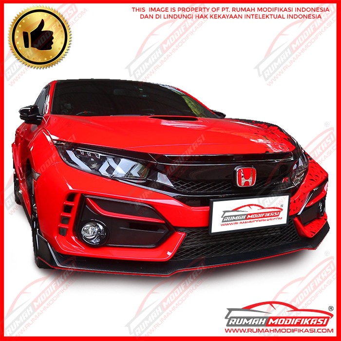 BUMPER COVER - HONDA CIVIC TYPE R - 2017-2020 - ABS INJECTION
