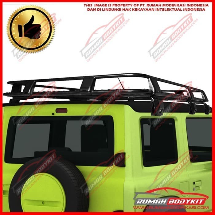 ROOF RACK SUZUKI JIMNY 2019 - ON - STEEL - BLACK